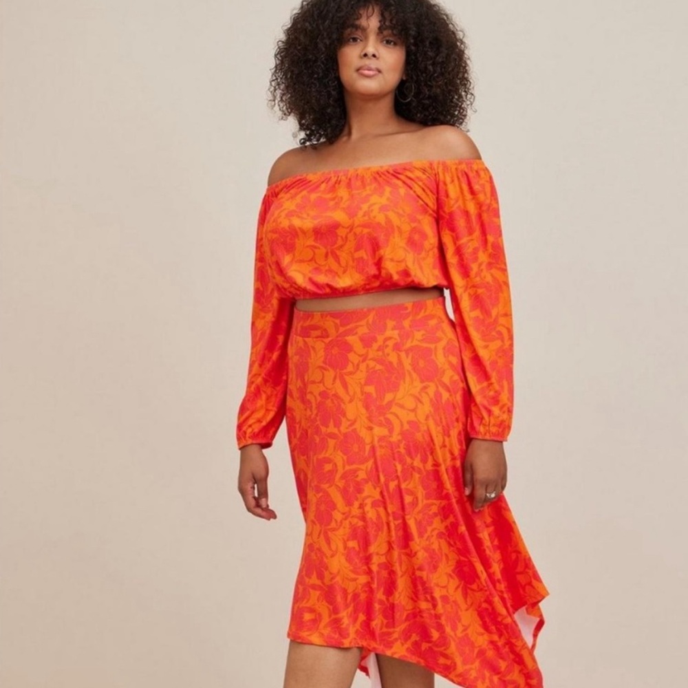 Orange Two-Piece Outfit